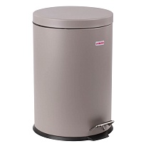 Ведро-контейнер для мусора (урна) с педалью LAIMA Classic, 20 л, серое, матовое, металл, со съемным внутренним ведром в Смоленске