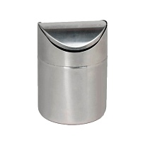 Урна для мусора 1,2 л настольная, с качающейся крышкой, нержавеющая сталь, матовая в Смоленске Урна для мусора 1,2 л настольная, с качающейся крышкой, нержавеющая сталь, матовая в Смоленске