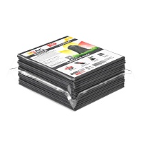 Мешки для мусора 160 л, серые, в пачке 10 шт., ПВД, 40 мкм, 900х1100 мм, i-Bag в Смоленске