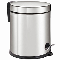 Ведро-контейнер для мусора урна с педалью LAIMA Classic Plus, 5 л, зеркальное в Смоленске