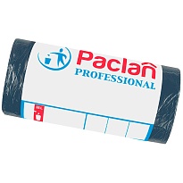 Мешки для мусора 35 л, черный, в рулоне 50 шт., ПНД, 6,2 мкм, 600х500 мм, PACLAN Professional, 604077 в Смоленске