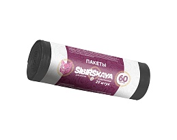 Мешки для мусора 50 л, черные, в рулоне 20 шт., ПНД, 10 мкм, 700х600 мм, SIBIRSKAYA, 101-006 S в Смоленске Мешки для мусора 50 л, черные, в рулоне 20 шт., ПНД, 10 мкм, 700х600 мм, SIBIRSKAYA, 101-006 S в Смоленске