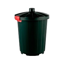 Мусорный бак с крышкой 105 л темно-зеленый 105 темно-зеленый в Смоленске