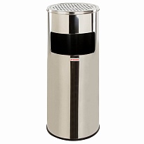 Урна с пепельницей 27 л, нержавеющая сталь, зеркальная, LAIMA PROFESSIONAL в Смоленске