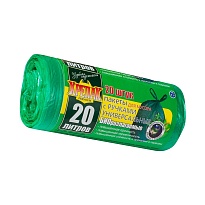 Мешки для мусора 20 л, биоразлагаемые, с ручками, черные, в рулоне 30 шт., ПНД, 10 мкм, 550х440 мм, Крепак, 4607075710047 в Смоленске Мешки для мусора 20 л, биоразлагаемые, с ручками, черные, в рулоне 30 шт., ПНД, 10 мкм, 550х440 мм, Крепак, 4607075710047 в Смоленске