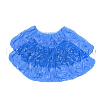 Бахилы голубые 2000 шт (1000 пар), 16 мкм, однослойные, с одной резинкой, Эконом в Смоленске