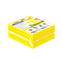 Мешки для мусора 160 л, желтые, в пачке 10 шт., ПВД, 40 мкм, 900х1100 мм, i-Bag в Смоленске