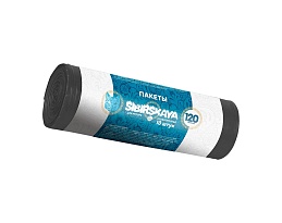 Мешки для мусора 120 л, черные, в рулоне 10 шт., ПНД, 14 мкм, 1100х700 мм, SIBIRSKAYA, 101-008 S в Смоленске Мешки для мусора 120 л, черные, в рулоне 10 шт., ПНД, 14 мкм, 1100х700 мм, SIBIRSKAYA, 101-008 S в Смоленске
