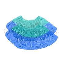 Бахилы бирюзово-синие 1000 шт (500 пар), 64 мкм, двойная подошва, двойная резинка, Особопрочные+ в Смоленске